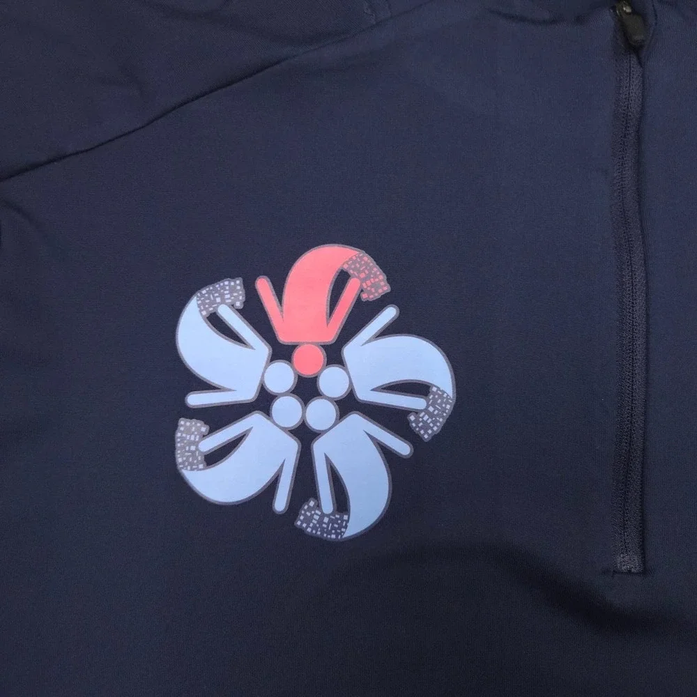 Nike Running Quarter Zip Pullover Mens XL Navy Special Olympics Logo Dri Fit